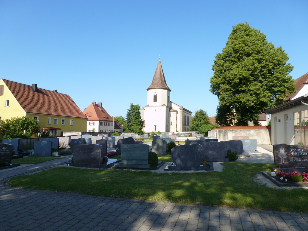 Blick vom Friedhof Richtung St. Wendelin
